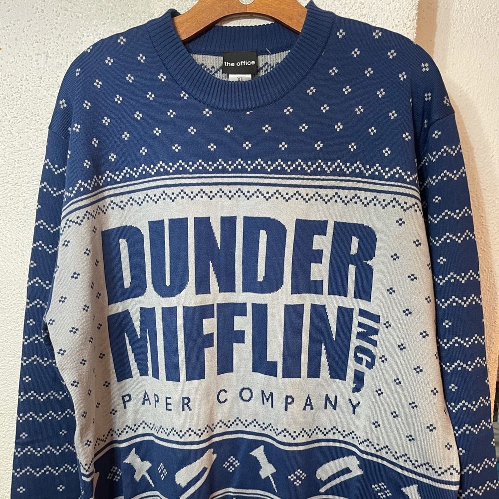 BNWT Dunder Mifflin Men’s XL Ugly Christmas Sweater Ripple Junction